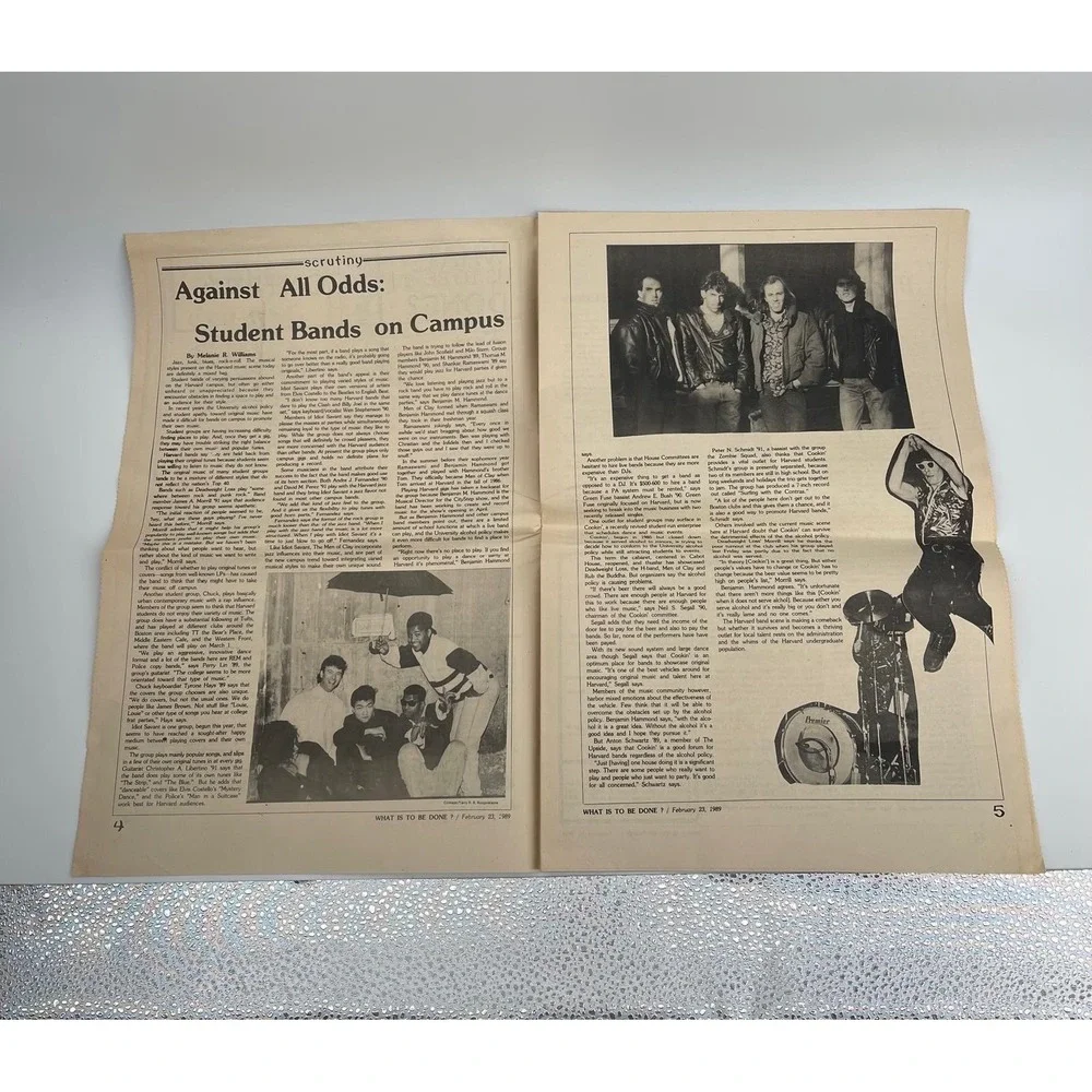 Vintage 1989 Harvard Crimson Weekly Magazine Feb 23‎ Harvard University Issue
